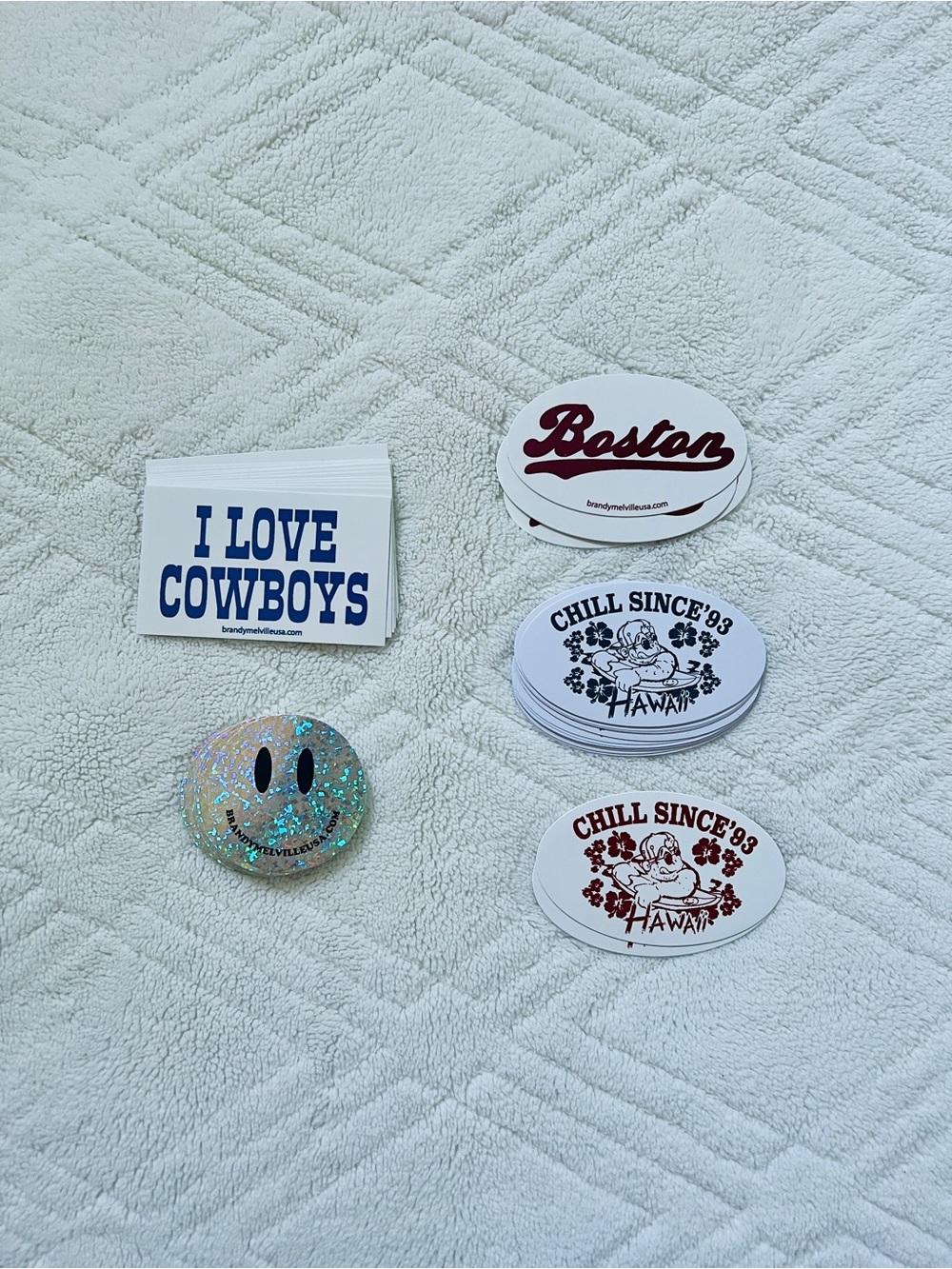 brandy melville sticker bundle, brand new